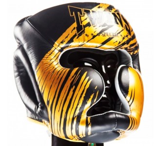 Детский боксерский шлем Twins Special (HGL-3 TW2 black-gold)